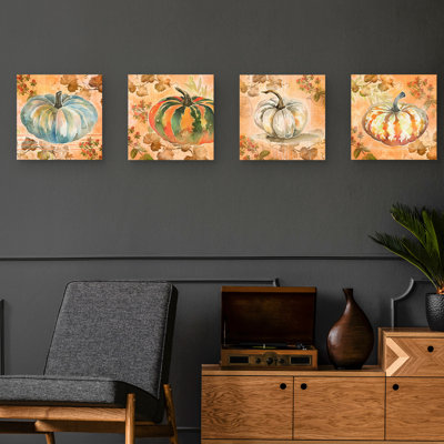 " Heirloom Pumpkin I " by Ronnie Rooney 4 - Pieces