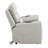 Marsha Light Gray Silicone Synthetic Leather Power Motion Recliner With Lift, Heating & Massage Chair
