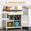 Buffet d'armoire, armoire de cuisine rustique avec porte de grange
