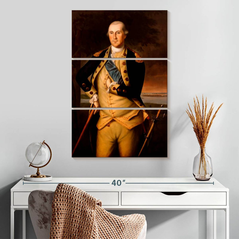 Lelar, général George Washington, H 32 po x l 20 po