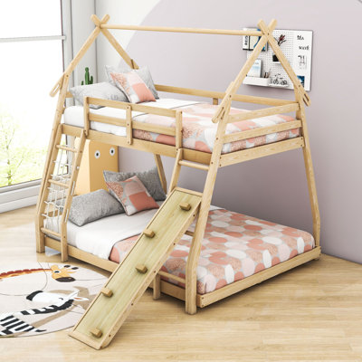Knarr Twin over Queen Standard Bunk Bed by Harper Orchard