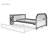 Full Size Wood Daybed With Twin Size Trundle,Desk And USB-916736284