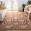 Southwestern Hand-Knotted Wool Rust / Grey Area Rug-956438153
