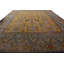 Hand-Knotted Classic Rug Gold Blue Geometric Pattern-1391986071
