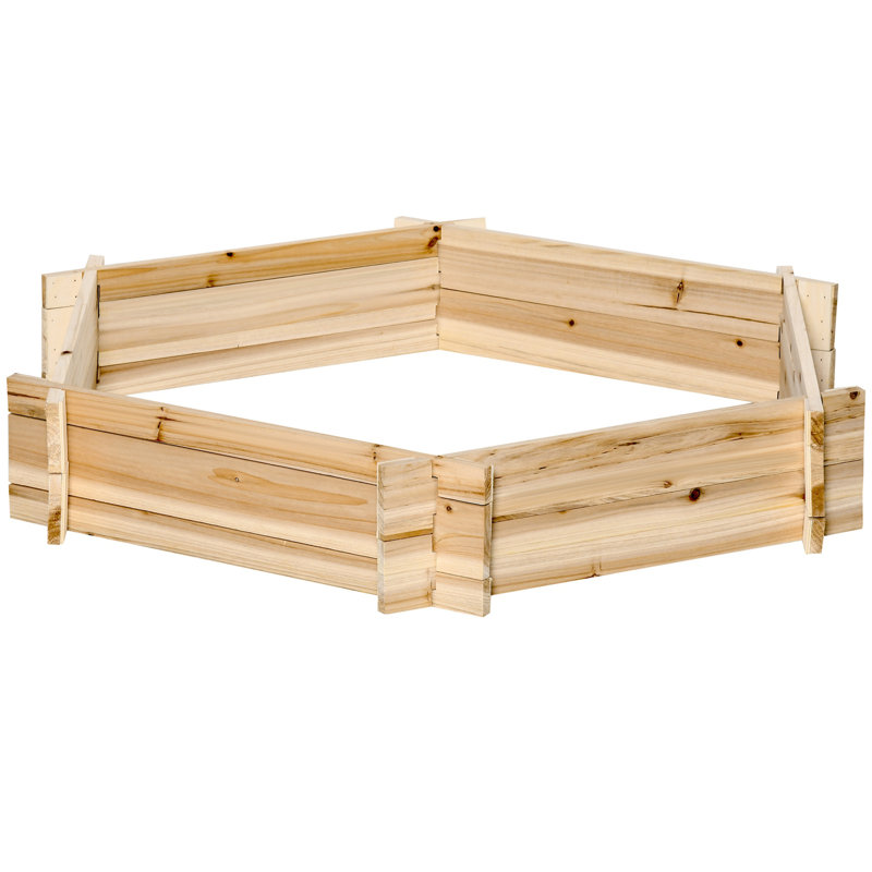 Lit de jardin surélevé en bois