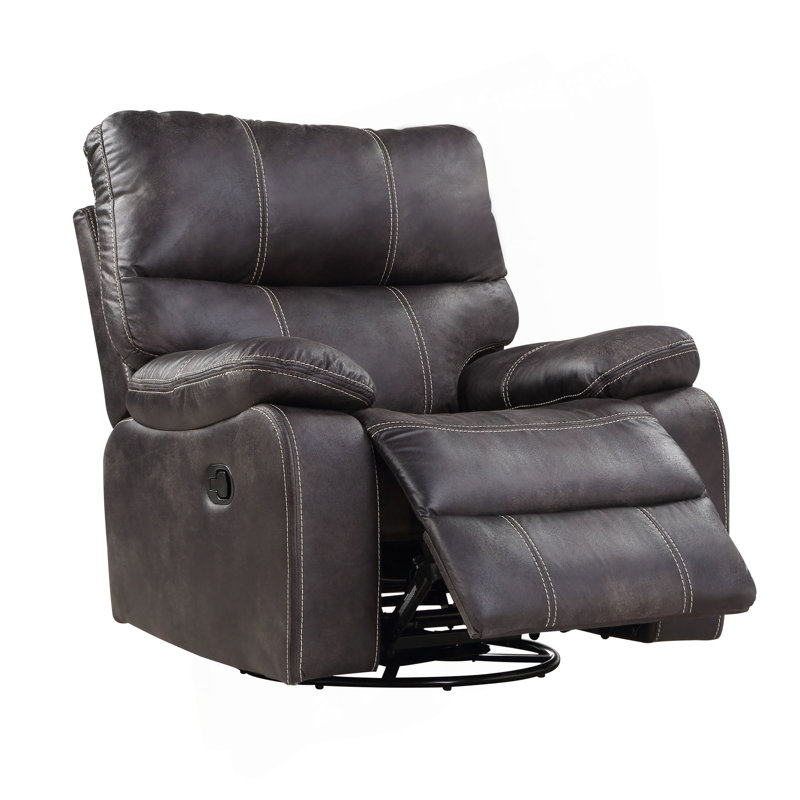 Gray Swivel Gliding Recliner, Gray