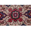 Tapis oriental ivoire antique corail rose en laine Heriz 11 pi 2 po x 7 pi 6 po