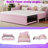 Convertible Twin L-Shaped Upholstered Daybed with Hydraulic Pop-Up Trundle, Twin-to-King Design-1868158920