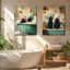 2 Piece Wrapped Canvas Wall Art-1231133412