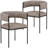 Mccolister Upholstered Dining Chair With Padded Seat And Open Back Design Powder-Coated Iron Frame Mccolister Collection-851444190-851444179