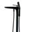 Freestanding Floor Mount Tub Filler Faucet with Hand Shower Pluto - Matte Black-95302653-95426498