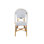 Blue Solid Wood Dining Chair