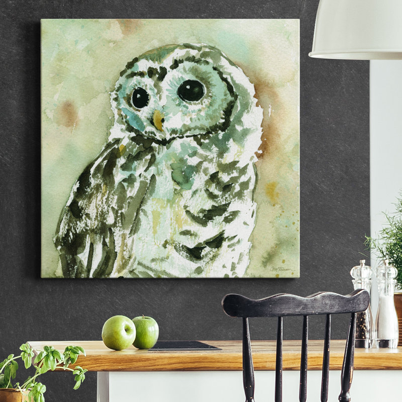 " Woodland Owl ", 24" H x 24" W x 1" D