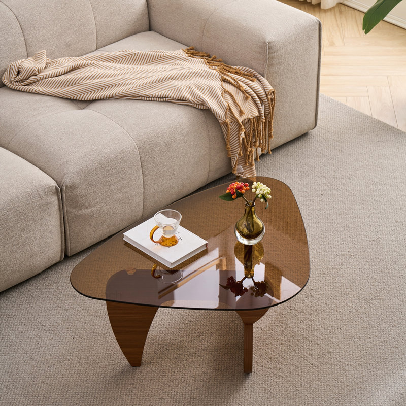 Table basse Modern Farmhouse, Brun, Brun, H 15,74 po x L 43,3 po x l 29,5 po