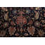 Tapis brun en laine noué à la main de conception unique 12 pi x 18 pi New Age