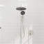 Système de douche mural rond de 10 po avec valve brute 2 en 1 incluse GT