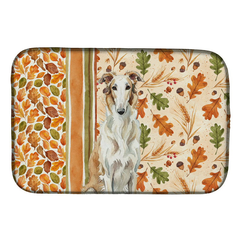 Borzoi Heirloom Fall Dish Drying Mat