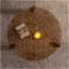 Table basse ronde en bois pour le salon, table basse rustique naturelle pour appartement, assemblage facile
