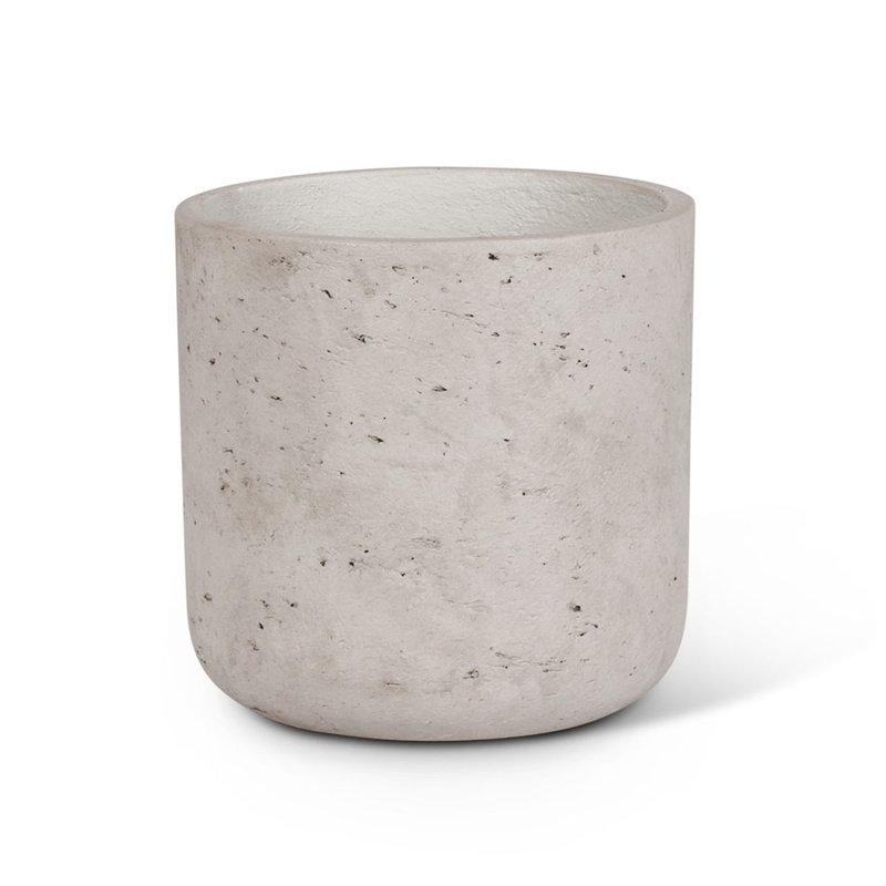 Corniche Pot Planter, 7" H x 7" W x 7" D, Gray