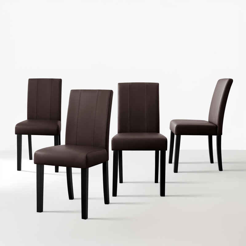Chaise imperméable en cuir PU Mitman, Brun, 4