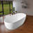 67" x 32" Freestanding Soaking Acrylic Bathtub