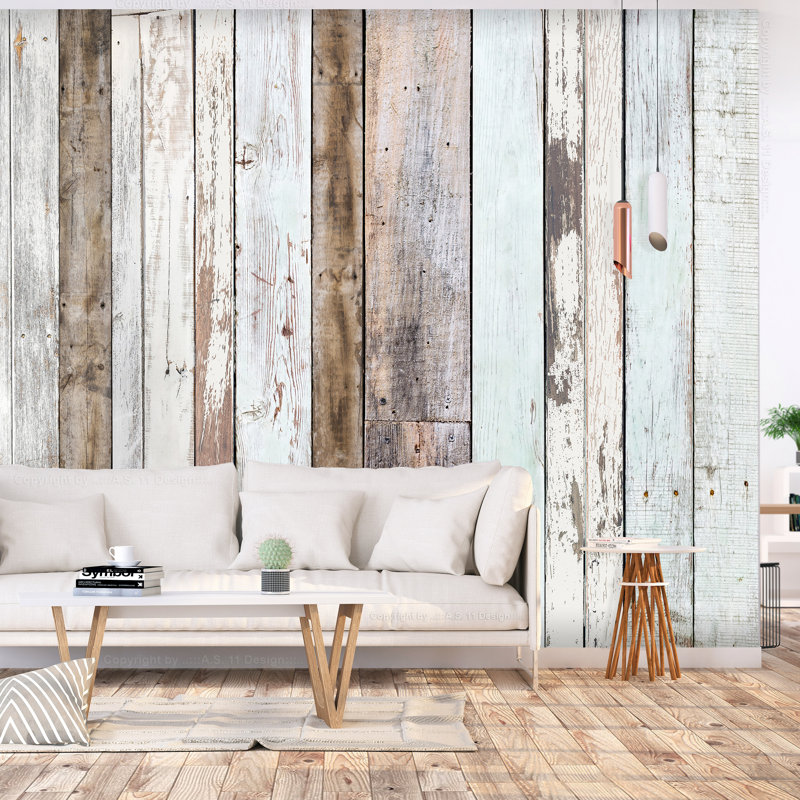 Eadwina Textured Matte Peel & Stick Mural, 210cm W x 294cm L