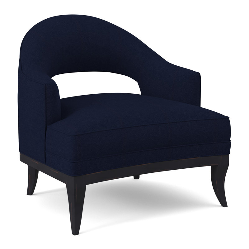 Fauteuil Mariposa, Ébène rétro, Mélange de polyester uniforme Margaret