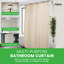 Rideau de douche en coton de qualité supérieure pour décor de salle de bain - Rideau non toxique pour douche de baignoire et de cabine-110731094-135873862