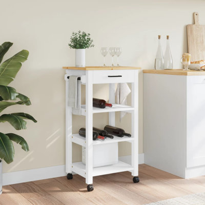 Solid Wood Bar Cart