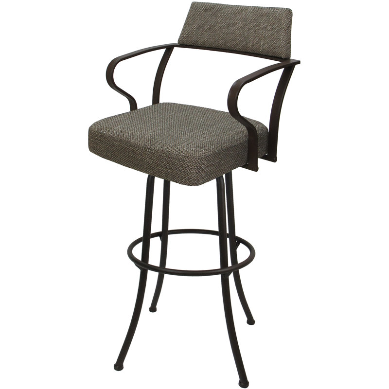 Très grand tabouret pivotant 34 po Gendt, Brun
