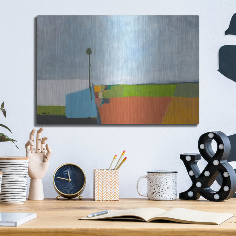 Winston Porter 'Under A Stormy Sky' by Jan Weiss Metal Wall Art, 12" H x 16" W