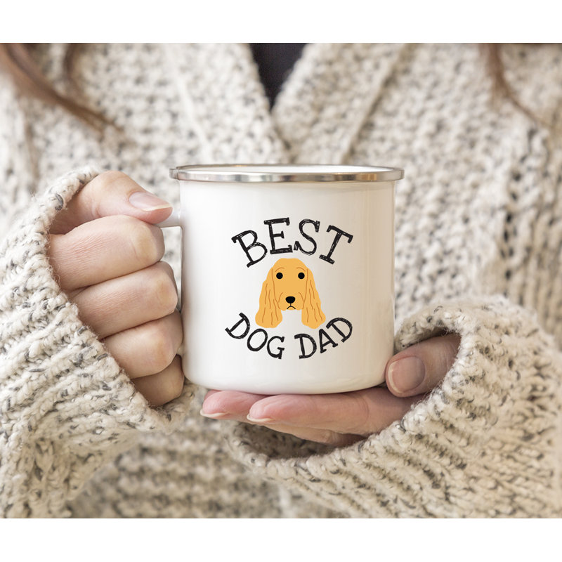 Grande tasse à café « Best Dog Dad », Épagneul cocker
