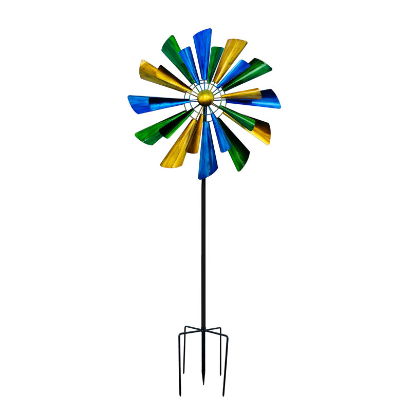 Baysview Weather Resistant Metal Abstract Windmill