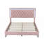 Upholstered Platform Bed Frame With LED Lights-121066434