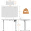 T-Shape Electric Standing Desk With Monitor Stand Memory Smart Pannel Home Office Desk-1866716011-1863421111-1866716012