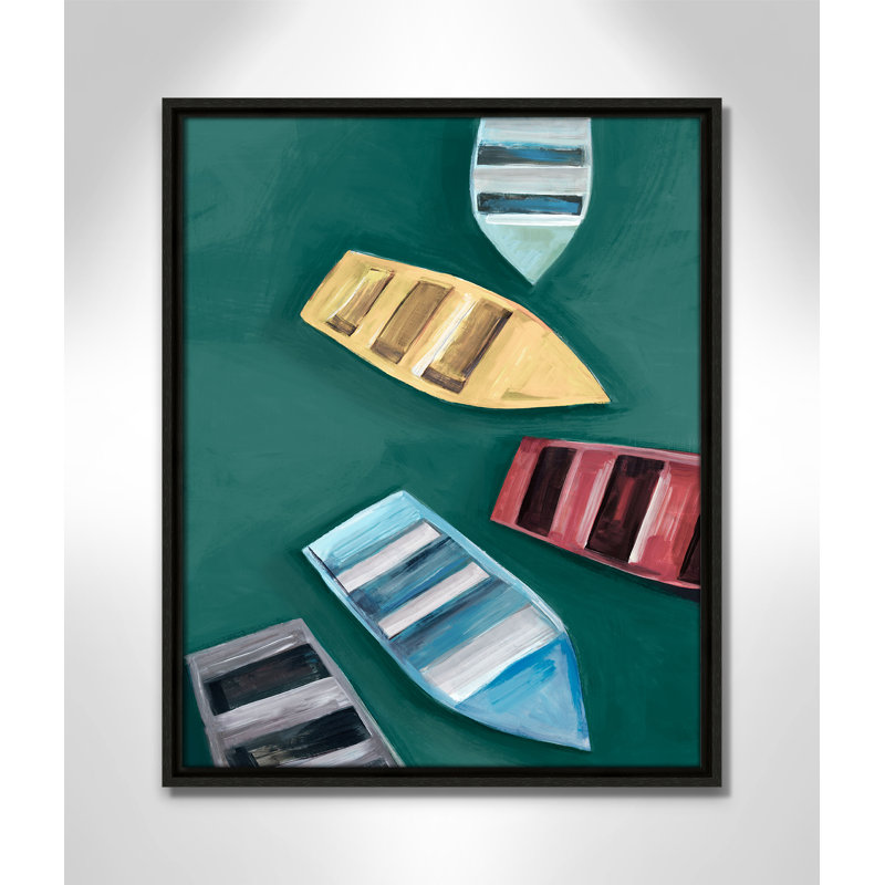 «Drifting Colors II» par Hannah Dawson, H 21,5 po x l 17,5 po, Flottant espresso