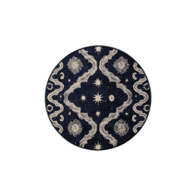 Machine Washable Gray Area Rug