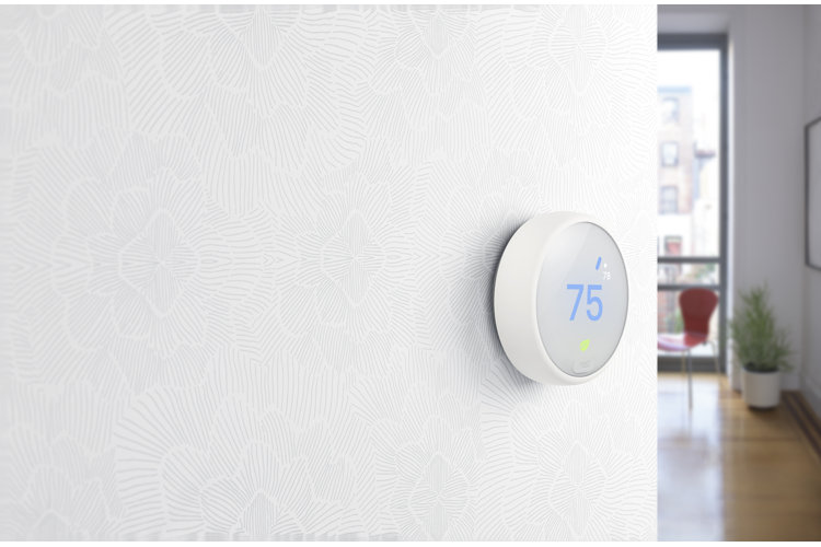 thermostat on a wall