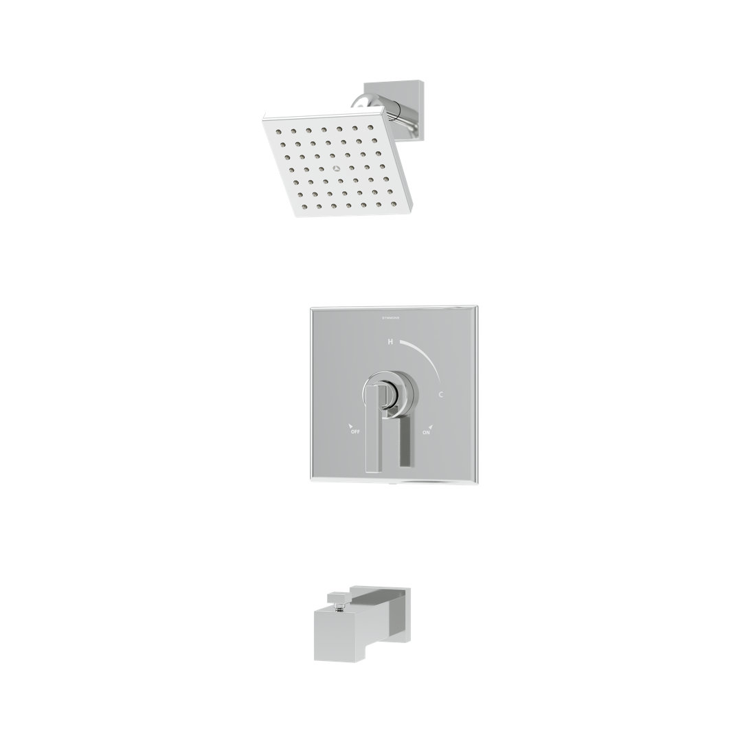 Duro HydroMersion Single Handle Tub and Shower Faucet Trim Kit Symmons 