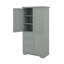 Armoire de rangement haute et large avec portes et trois tiroirs-1628456132
