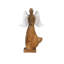 Ensemble de 2 anges en bois émaillé
