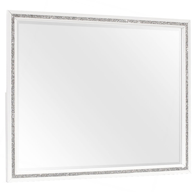 ALMERA GLITTER WHITE MIRROR