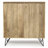 Hunter 48"W Solid Wood 2-Shelf Contemporary Medium Storage Cabinet with 3 Drawers
