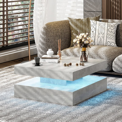 LED Coffee Table with Storage