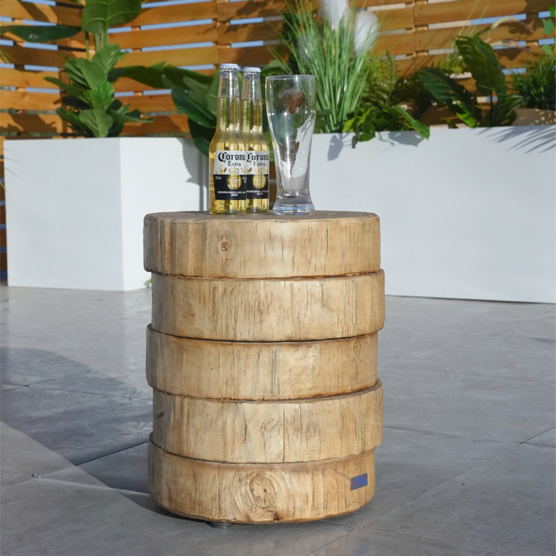 Bryne Round Outdoor Side Table , 32.12cm cm W 32.12cm cm D
