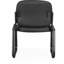 Chaise d'invité noire en tissu