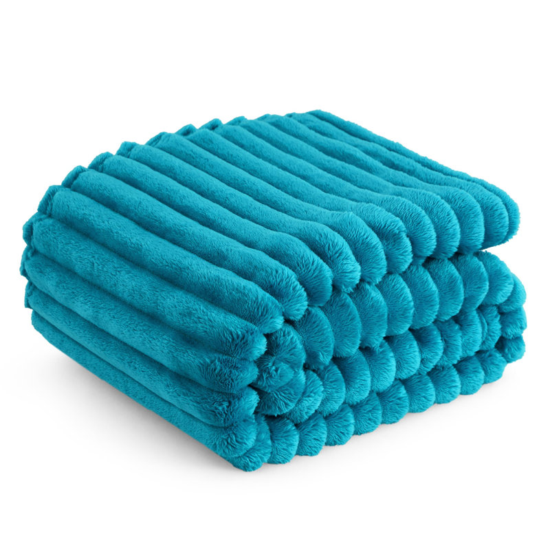 Bedsure Soft Fleece Throw For Beds & Sofas, 170cm x 130cm, Teal