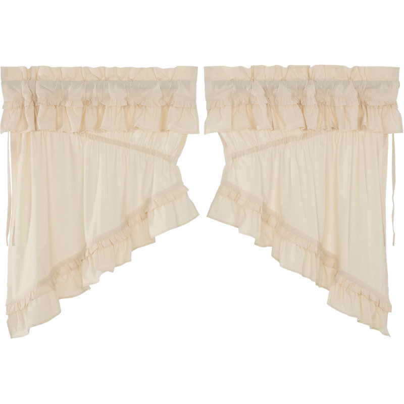 Grantville Cotton Window Valance, Natural Cream
