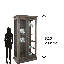 Laney Solid Wood Lighted Curio Cabinet