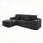 104.3" x 68.9" Modular Sectional Sofa Seat, 2PC Free Combination Grey Plush Corduroy Compressed Couch for Living Room, Bedroom, Apartment, No Assembly Required-720384070-720384071